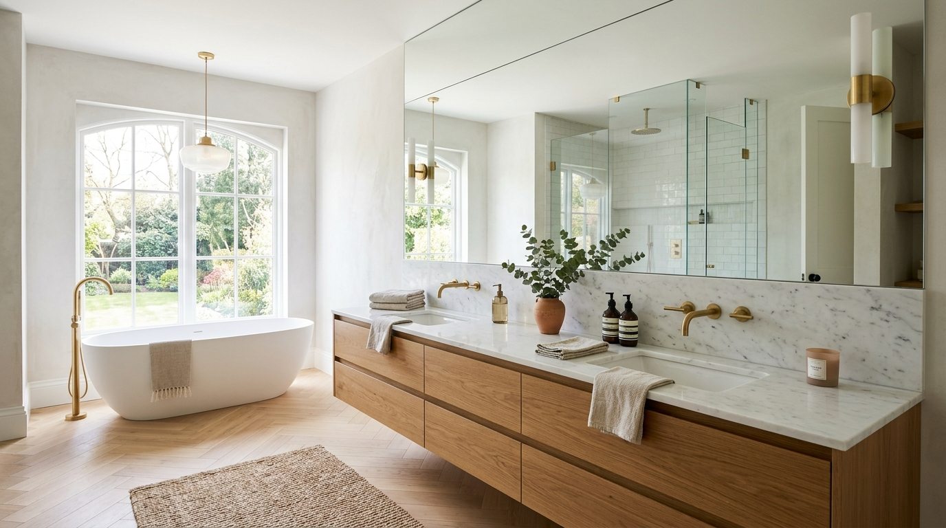 Coordinate mirror shape with tile lines